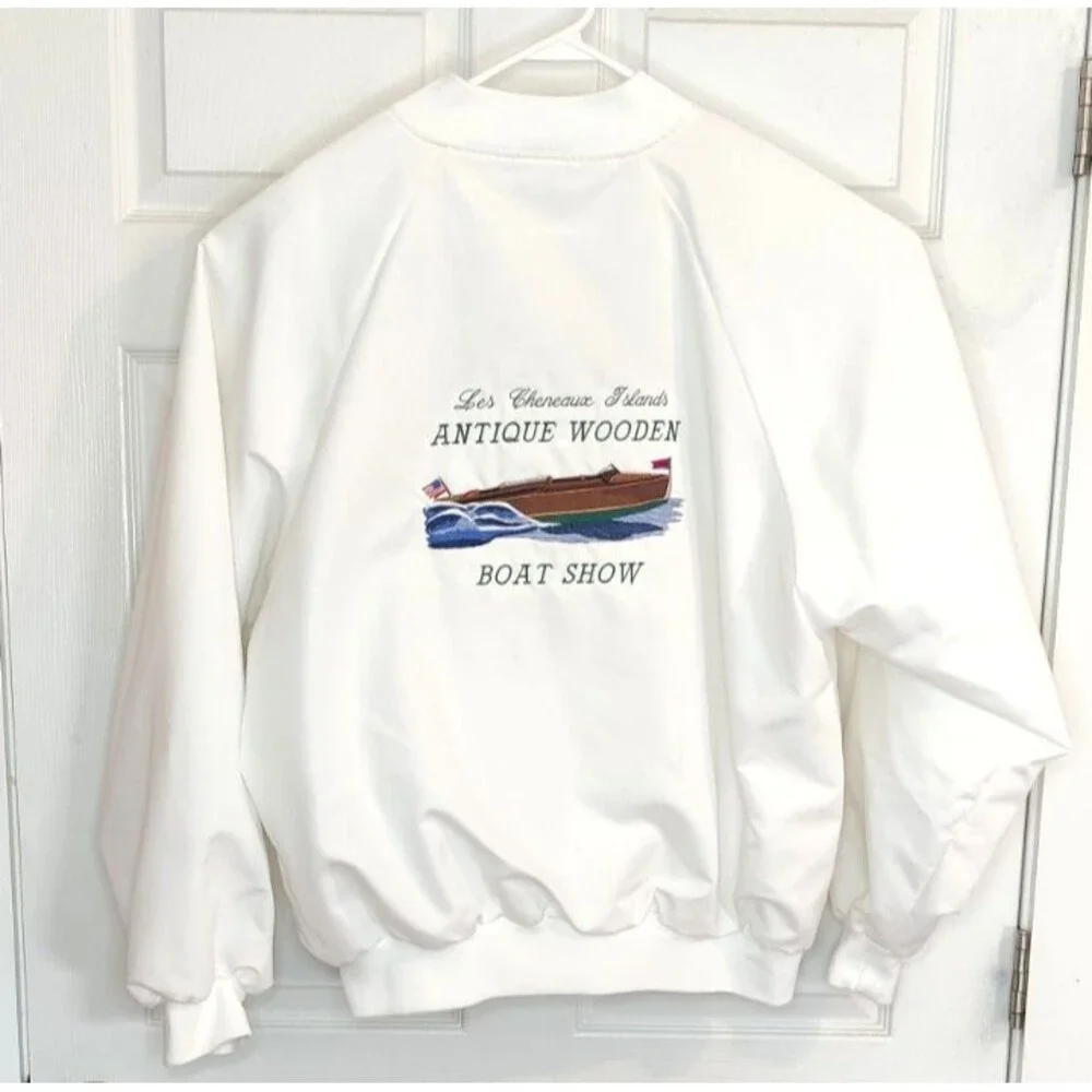 Vtg Hartwell Jacket Mens 2XL Les Cheneaux Islands Antique Boat Show 90s-Rare - Picture 1 of 6